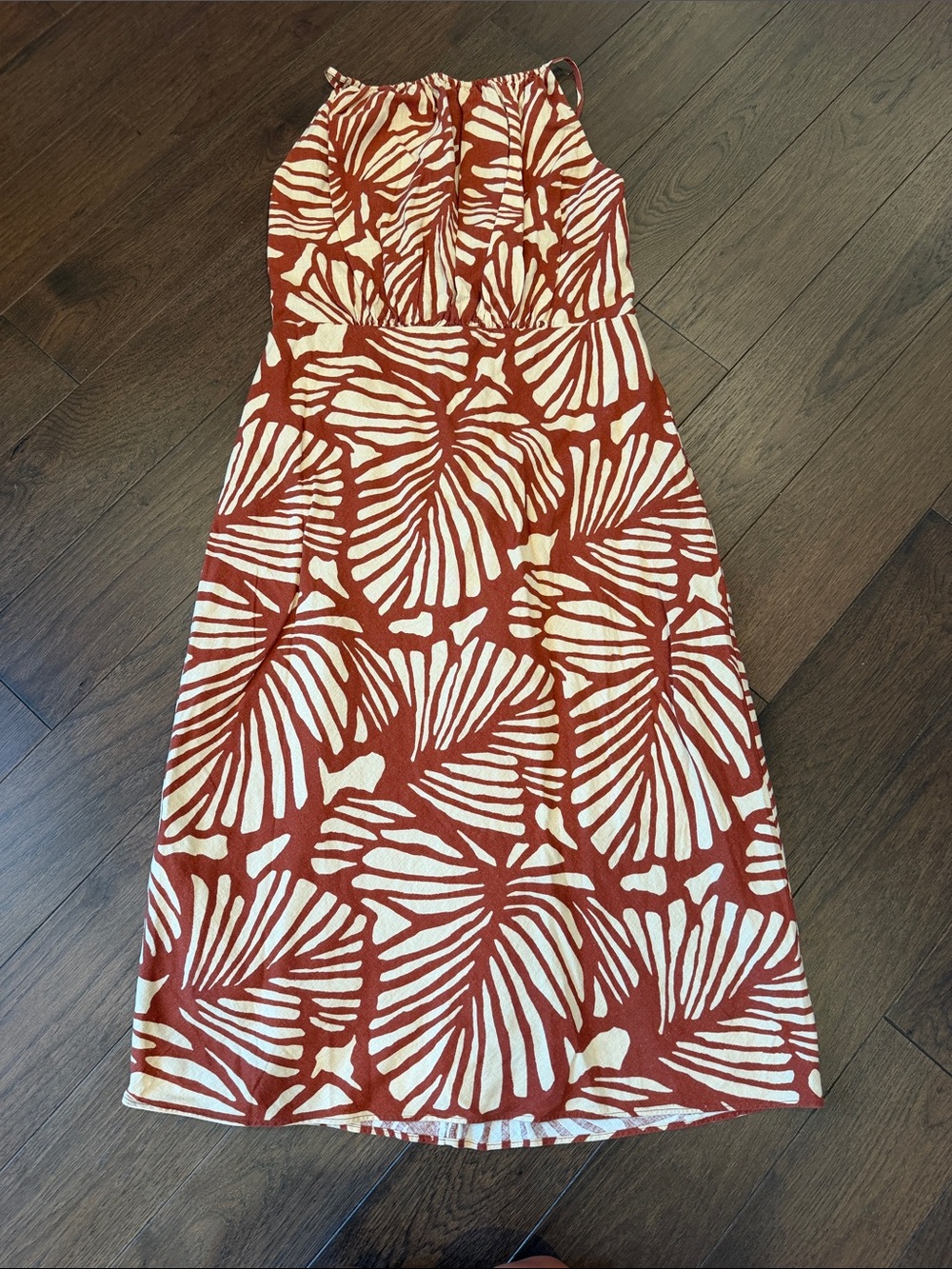 Banana Republic Linen Blend High Neck MIDI Dress Size 10 NWT - C70-002